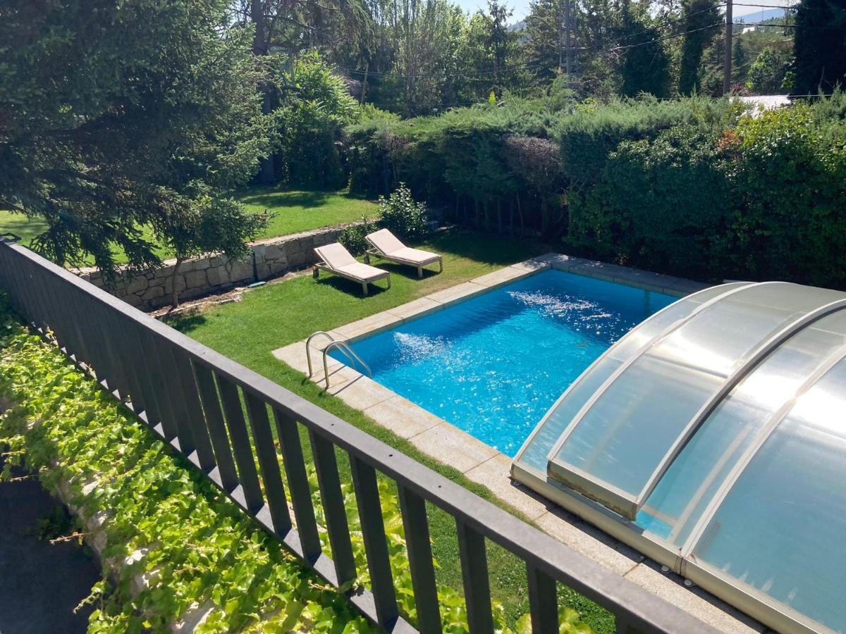 Los Cedros, Gran Chalet Con Piscina Y Apartamento En Navacerrada Dış mekan fotoğraf
