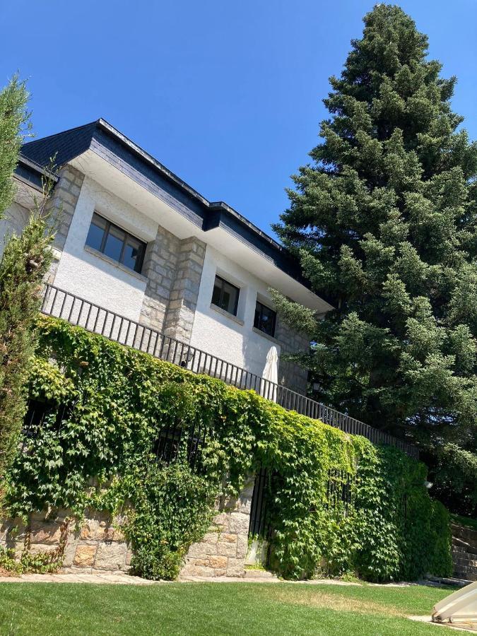 Los Cedros, Gran Chalet Con Piscina Y Apartamento En Navacerrada Villa Dış mekan fotoğraf